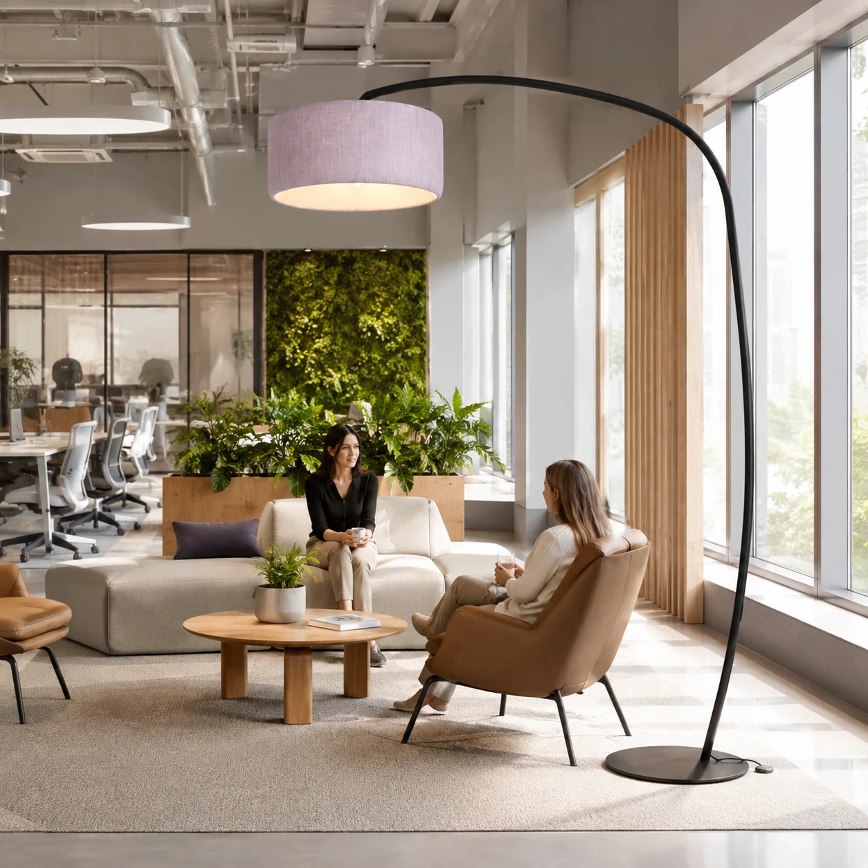 Arc Drum Acoustic Floor Lamp - Image 3