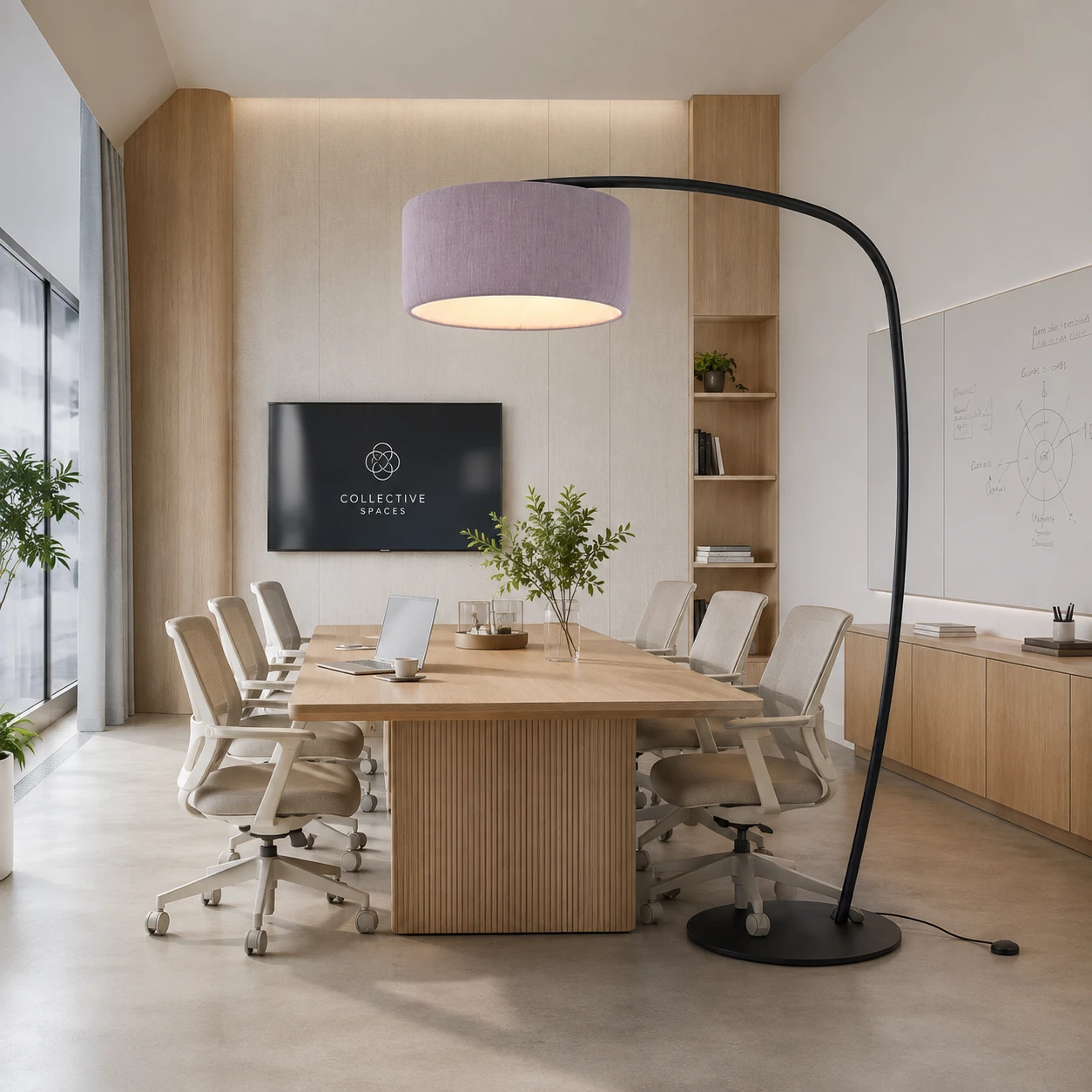Arc Drum Acoustic Floor Lamp - Image 4