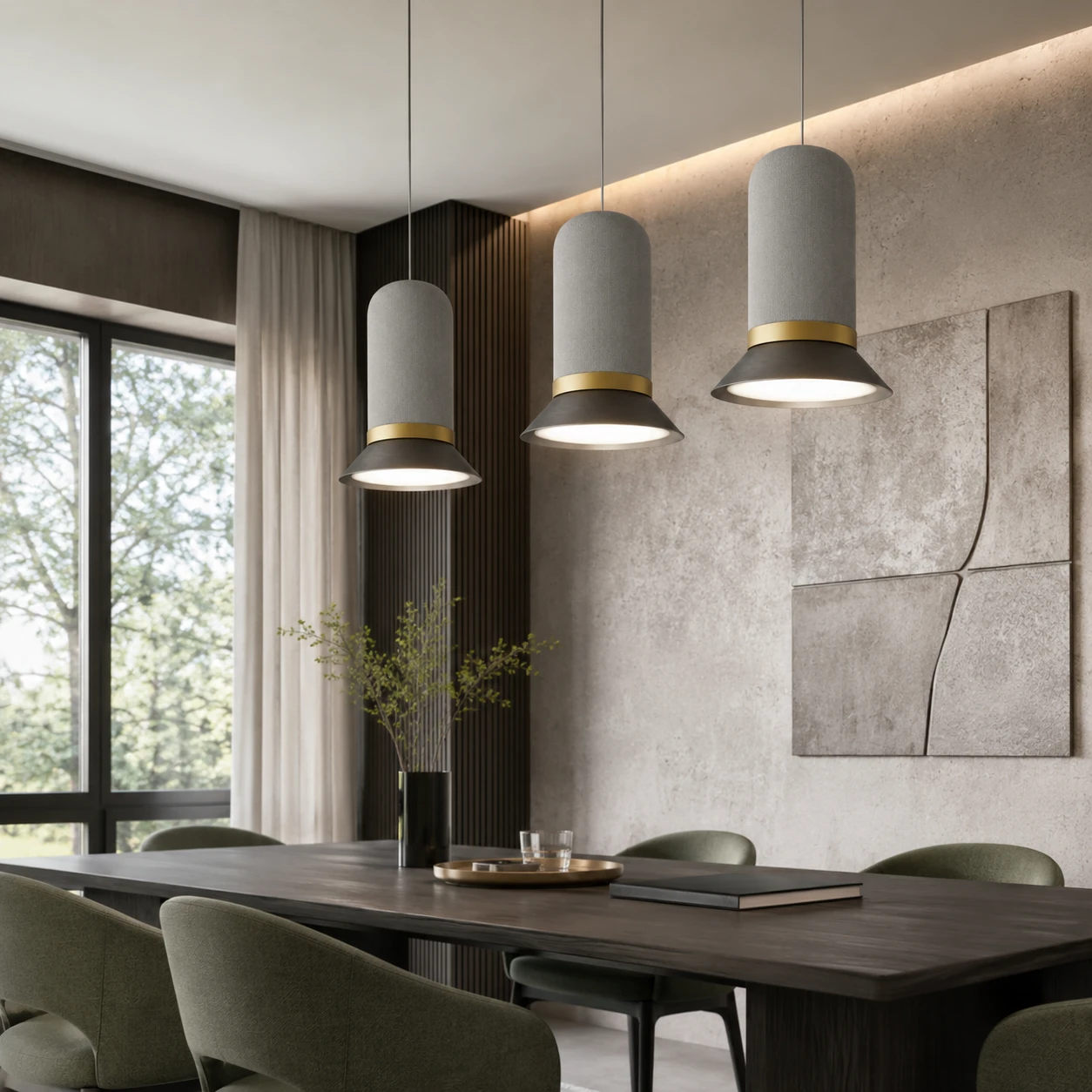 Layered Cone Acoustic Pendant Light - Image 4