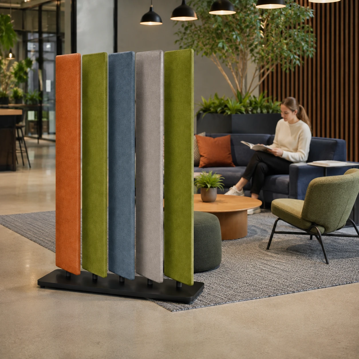 Slatted Acoustic Divider - Image 4