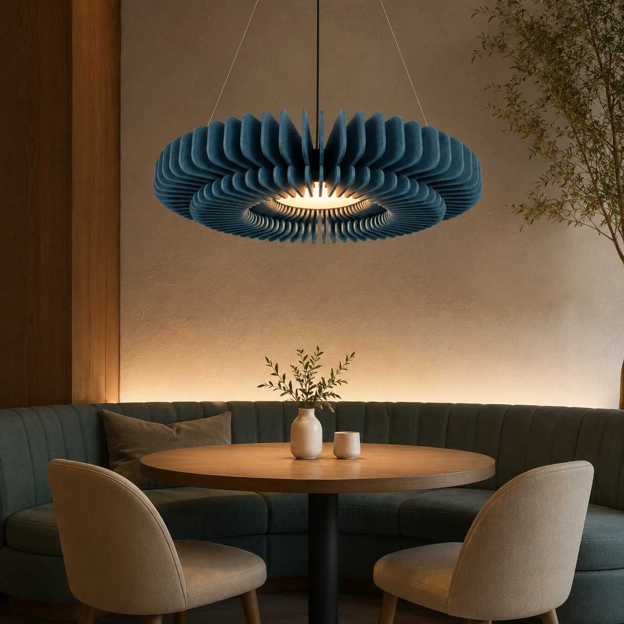 Radial Ring Sculptural Acoustic Light - Image 4