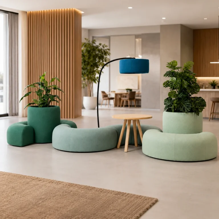 Curved Seating Acoustic Divider