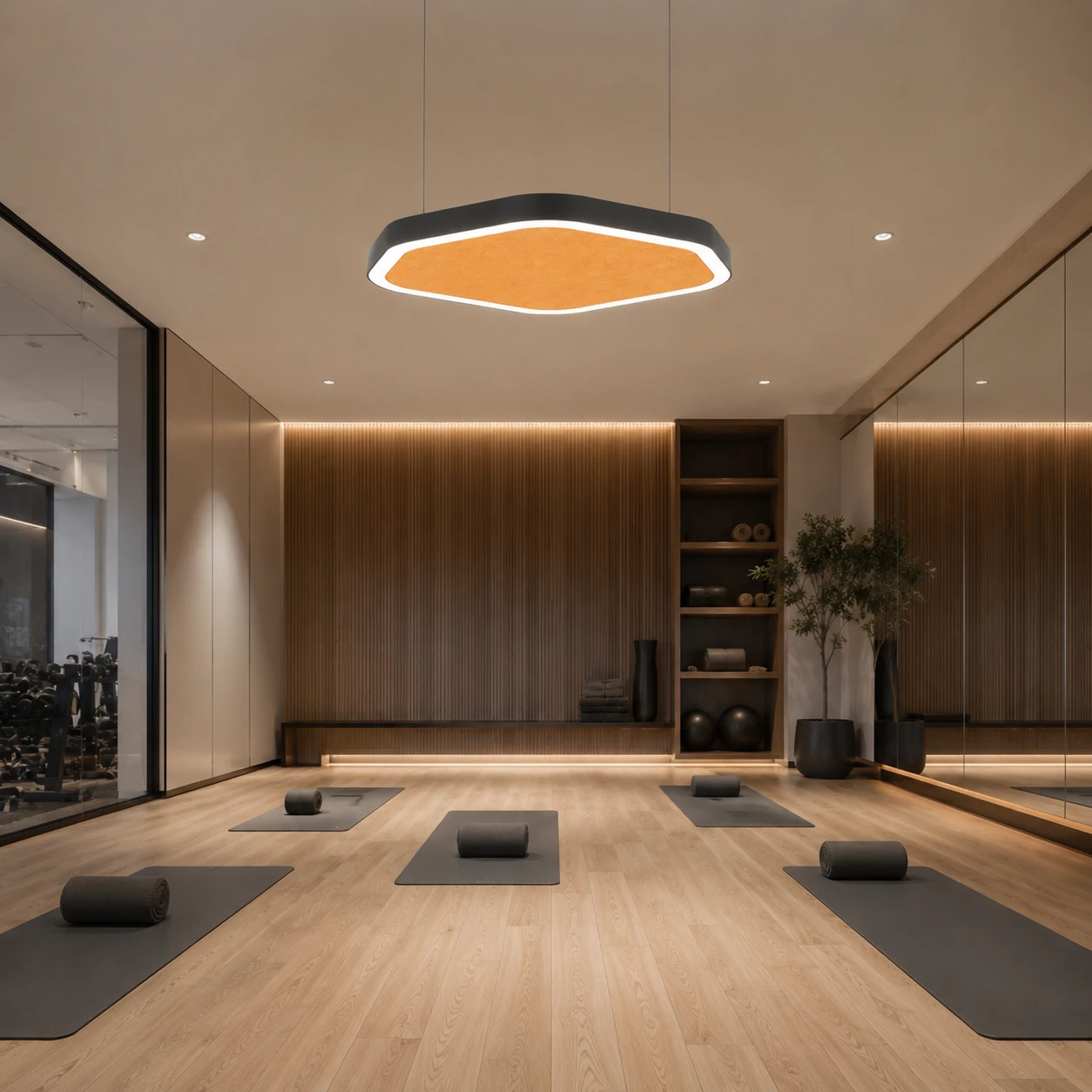 Hexagon Panel Acoustic Ceiling Light - Image 4