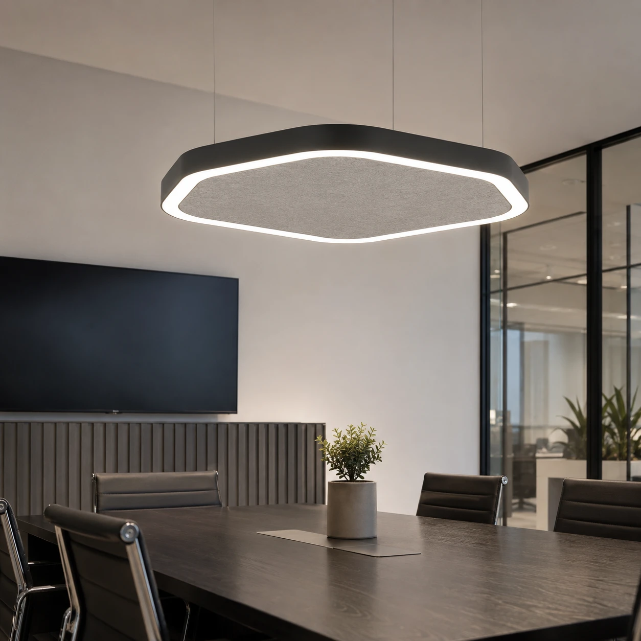 Hexagon Panel Acoustic Ceiling Light