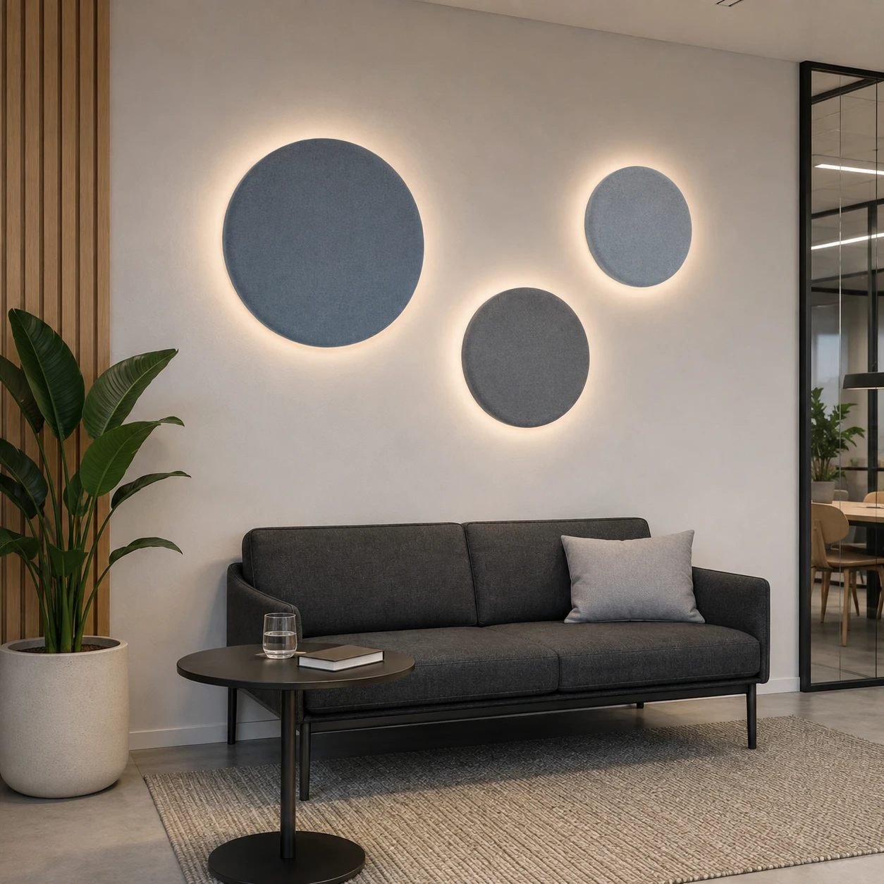 Round Acoustic Wall Light - Image 4